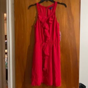 Tommy Hilfiger Red Ruffle Dress